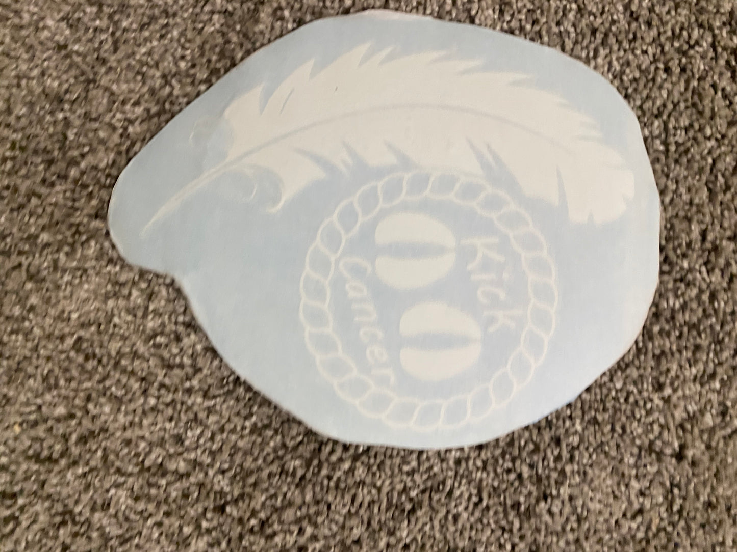 Kick Cancer Window Decal