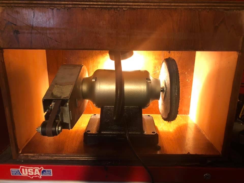 Hoof Knife Sharpener - (Attachment Only + Buffing Wheel)