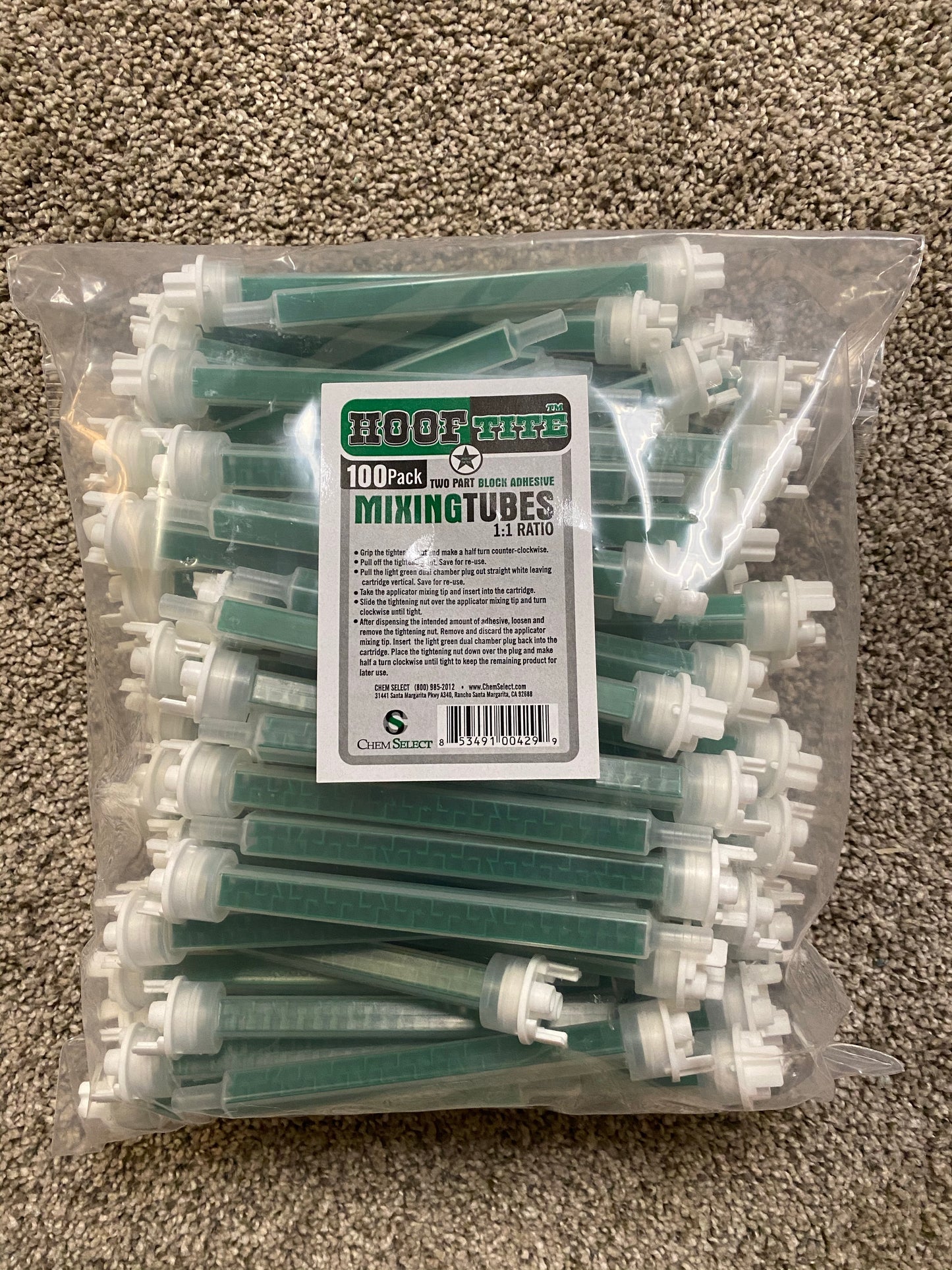 Hoof-Tite Glue Mixing Tubes